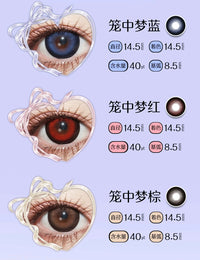 LENSPOP × Liya Dream in a Cage 14.5mm Large Diameter 1-Day Gothic Contact Lenses