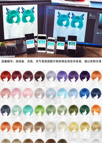 Manmei 30cm Teased Outward Flipped Short Universal Cosplay Wig