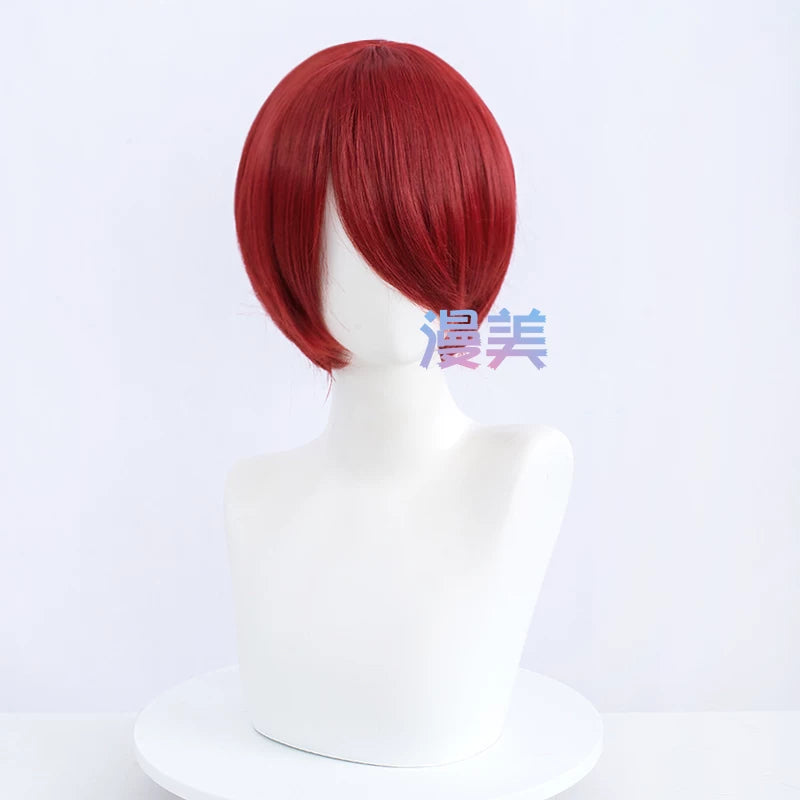 Manmei 30cm Face Framing Short Universal Cosplay Wig with Scalp Top