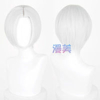Manmei 30cm Thickened Middle Part Short Cosplay Wig with Scalp Top