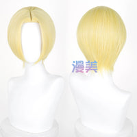 Manmei 30cm Thickened Middle Part Short Cosplay Wig with Scalp Top