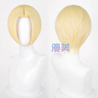 Manmei 30cm Thickened Middle Part Short Cosplay Wig with Scalp Top