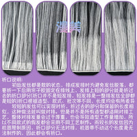 Manmei 100cm Middle Part Long Straight Universal Cosplay Wig with Silicone Scalp Top