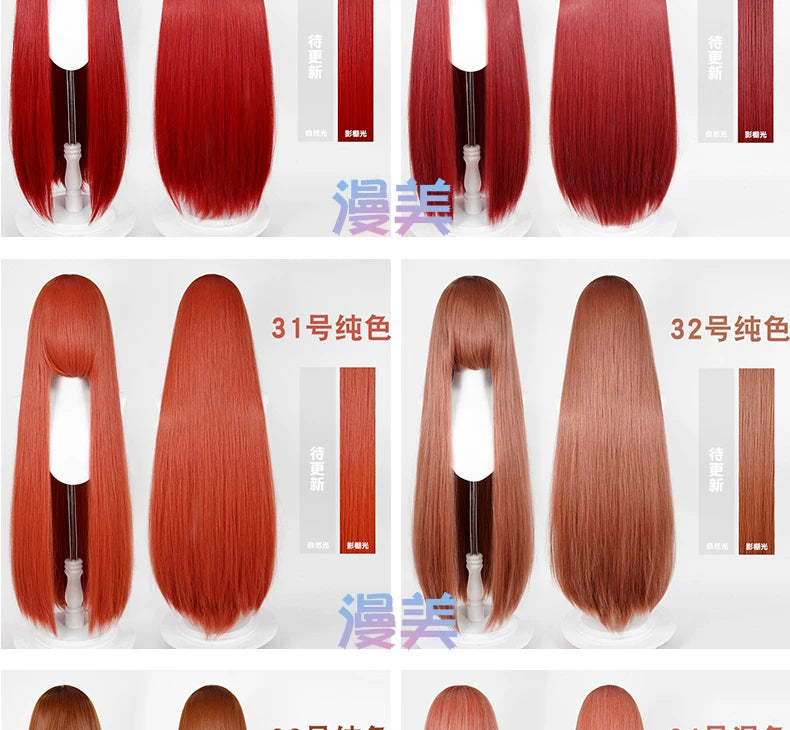 Manmei 600g Upgraded Thickened 100cm Long Straight Universal Cosplay Wig – 168 Colors