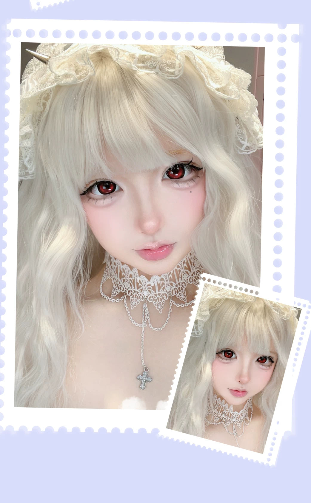 LENSPOP × Liya Dream in a Cage 14.5mm Large Diameter 1-Day Gothic Contact Lenses