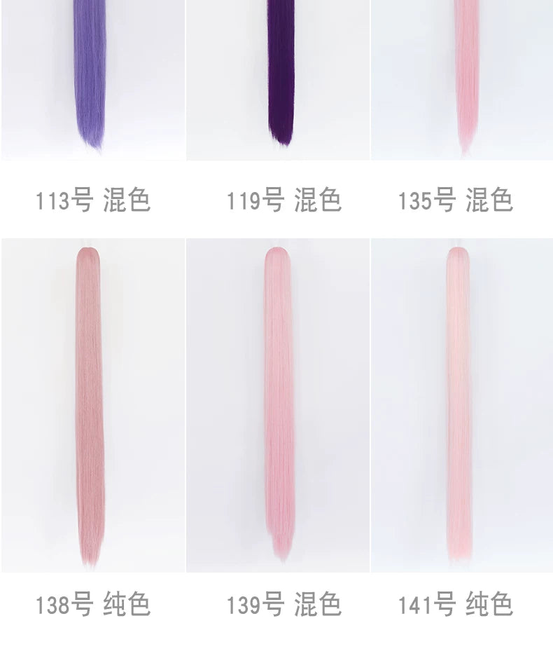 Manmei 90cm Universal Claw Clip Ponytail Cosplay Wig Extension 30+ Colors