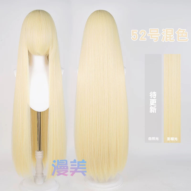 Manmei 600g Upgraded Thickened 100cm Long Straight Universal Cosplay Wig – 168 Colors