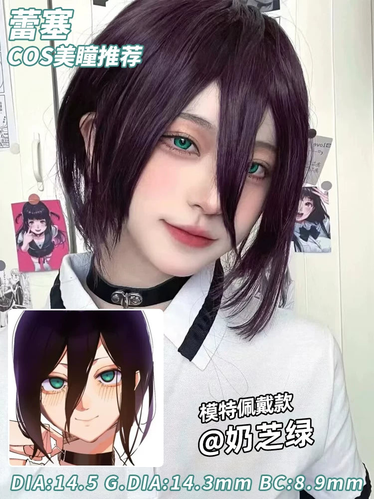 LENSPOP Power 6-Month Golden Ring Chainsaw Man Cosplay Contact Lenses