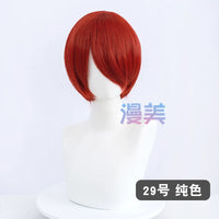 Manmei 30cm Face Framing Short Universal Cosplay Wig with Scalp Top