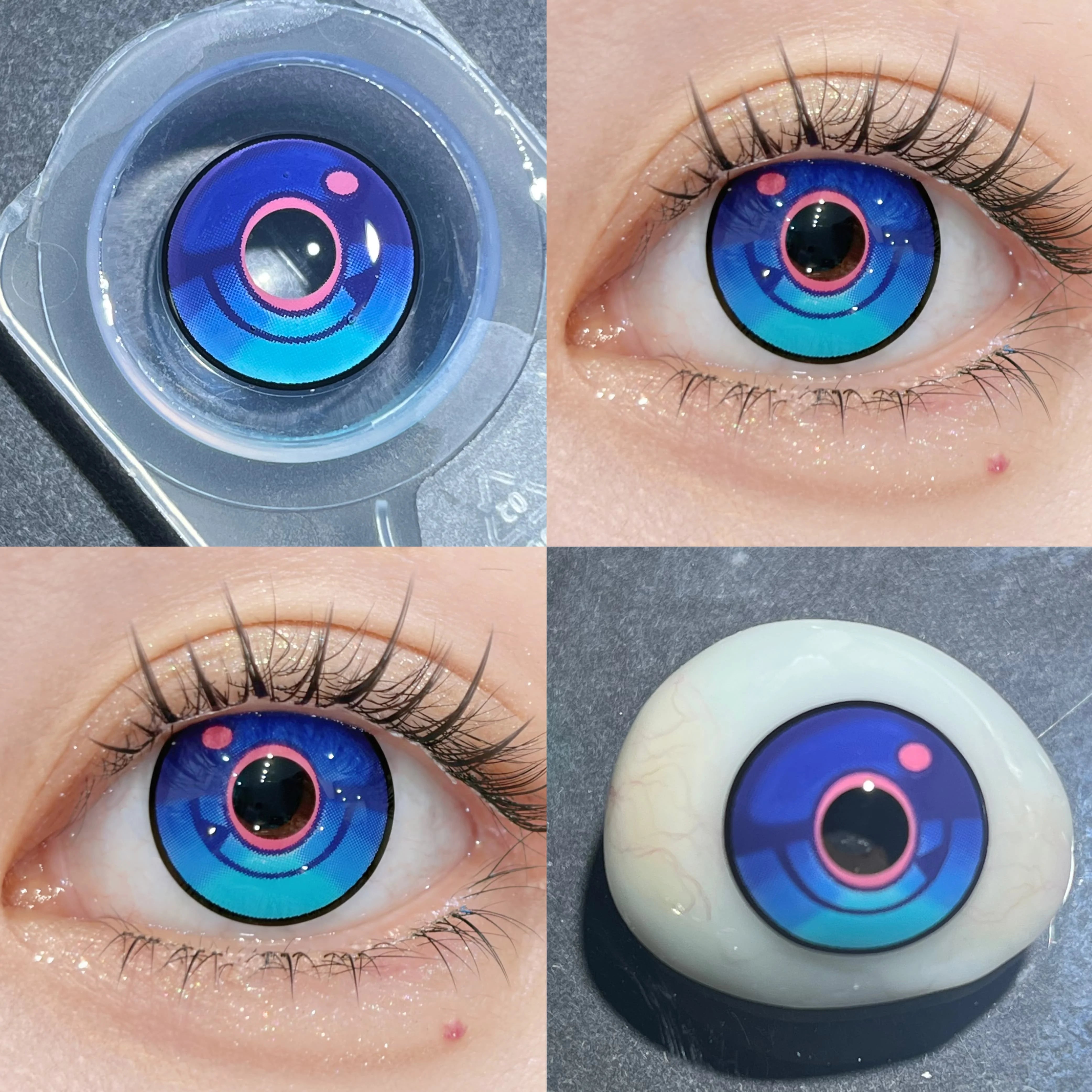 Comic Pie Xitlali 1-Year Blue Large Diameter Genshin Impact Cosplay Contact Lenses