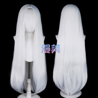 Manmei 100cm Middle Part Long Straight Universal Cosplay Wig with Large Scalp Top