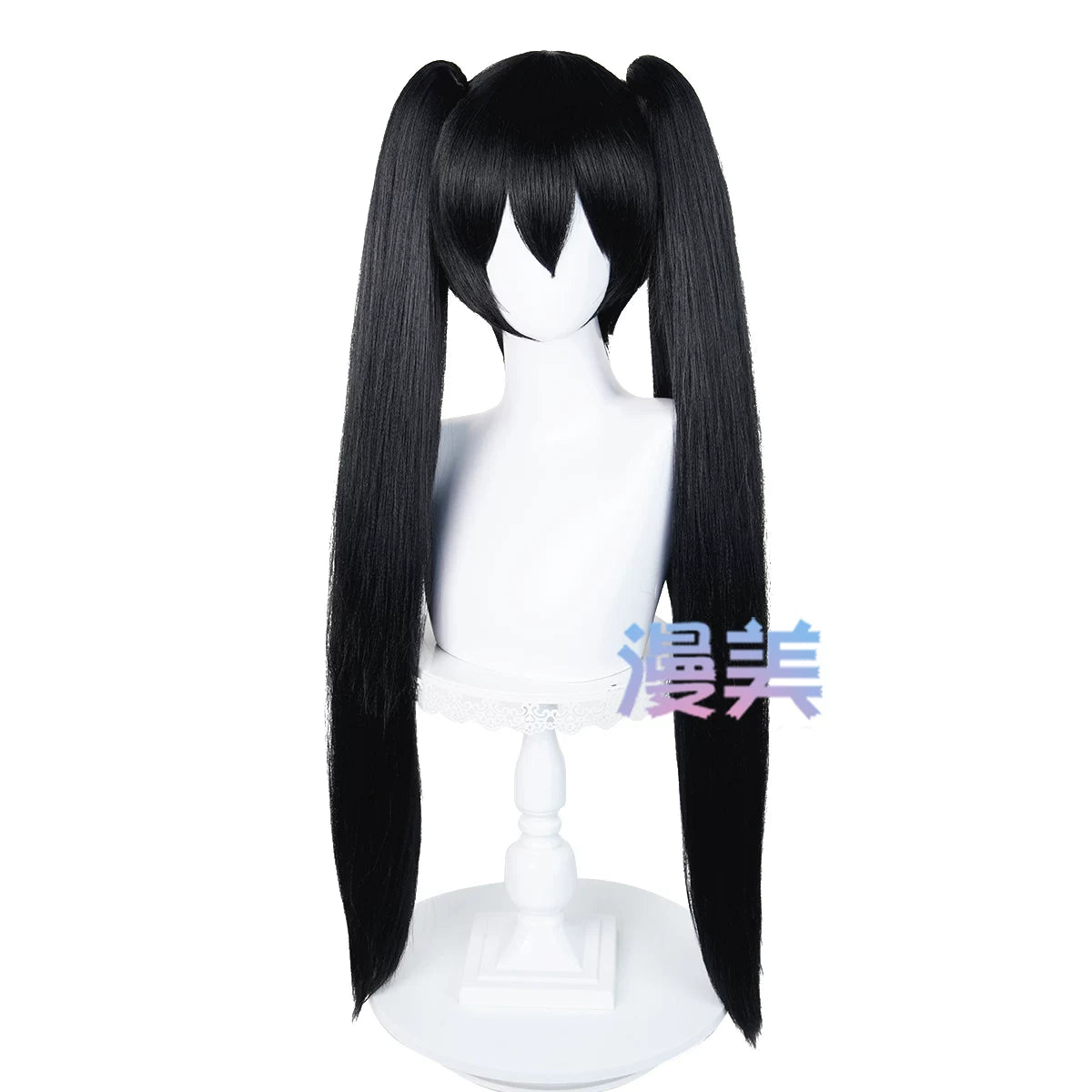 Manmei 80cm Thick Crimped Clip On Twin Ponytail Cosplay Hairpieces
