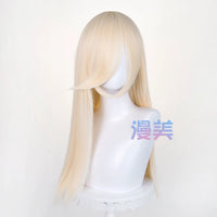 Manmei 60cm Long Straight Universal Cosplay Wig with Long Bangs