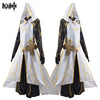 Genshin Impact Cosplay Anime Costume Set Zhongli Vago Mundo Uniform Halloween Party