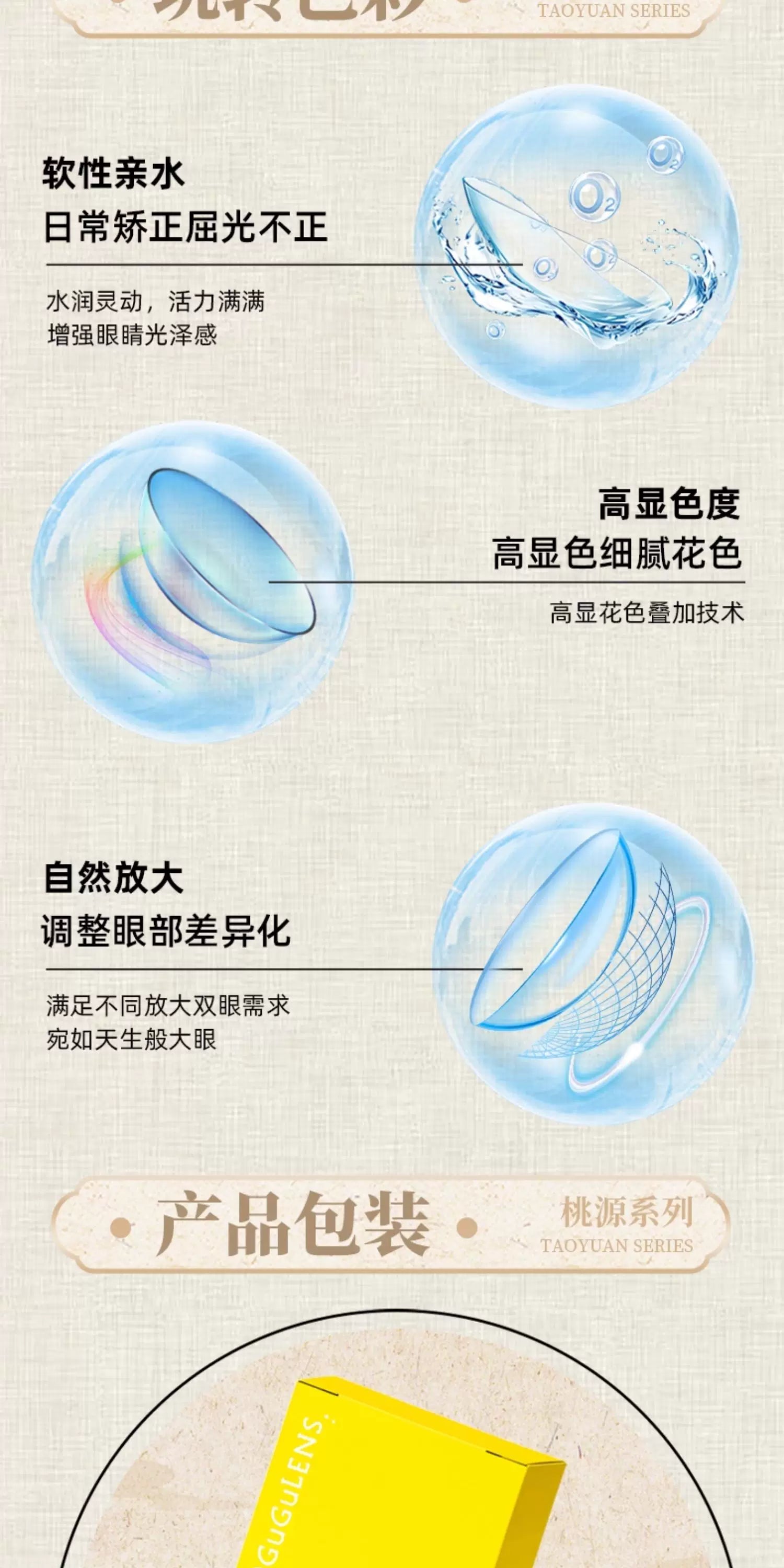 DGUGULENS Taoyuan 1-Day Cosplay Contact Lenses – Yuan Ji, Sun Ce, Zuo Ci, Fu Rong & Liu Bian