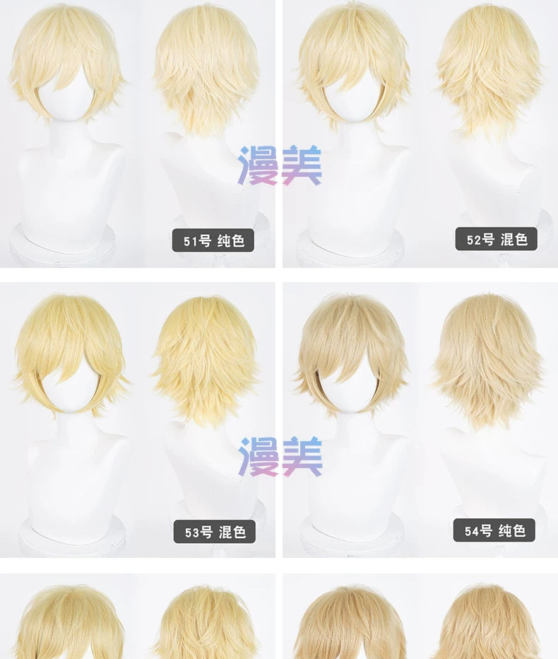 Manmei Upgraded 32cm Outward Flipped Universal Cosplay Wig Colors 1 – 72