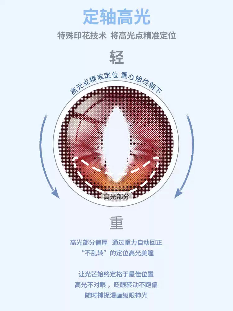 LENSPOP Lingxi Fixed-Axis Vertical Pupil Daily Cosplay Contact Lenses – Cat / Dragon / Snake Eye
