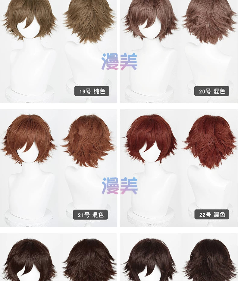 Manmei Upgraded 32cm Outward Flipped Universal Cosplay Wig Colors 1 – 72