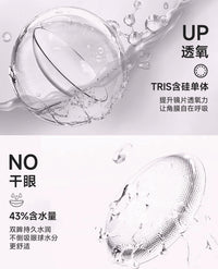 次元幻眸荧cos美瞳棕色高光大直径14.5月抛漫展二次元带度数
