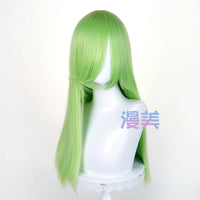Manmei 60cm Long Straight Universal Cosplay Wig with Long Bangs