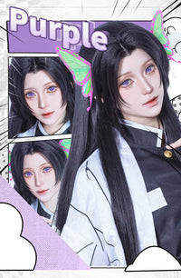 LENSPOP Full Coverage 1-Year White Blue Purple Cosplay Contact Lenses – Hinata, Shinobu & Geisha