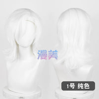 Manmei 30/40cm Side Part Teased Outward Flipped Universal Cosplay Wig