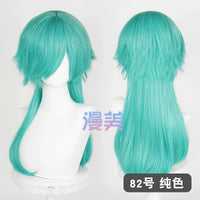 Manmei Medium Long Outward Flipped Wolf Tail Cosplay Wig with Scalp Top