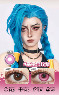 LENSPOP Pink Collection 1-Day Anime Cosplay Contact Lenses
