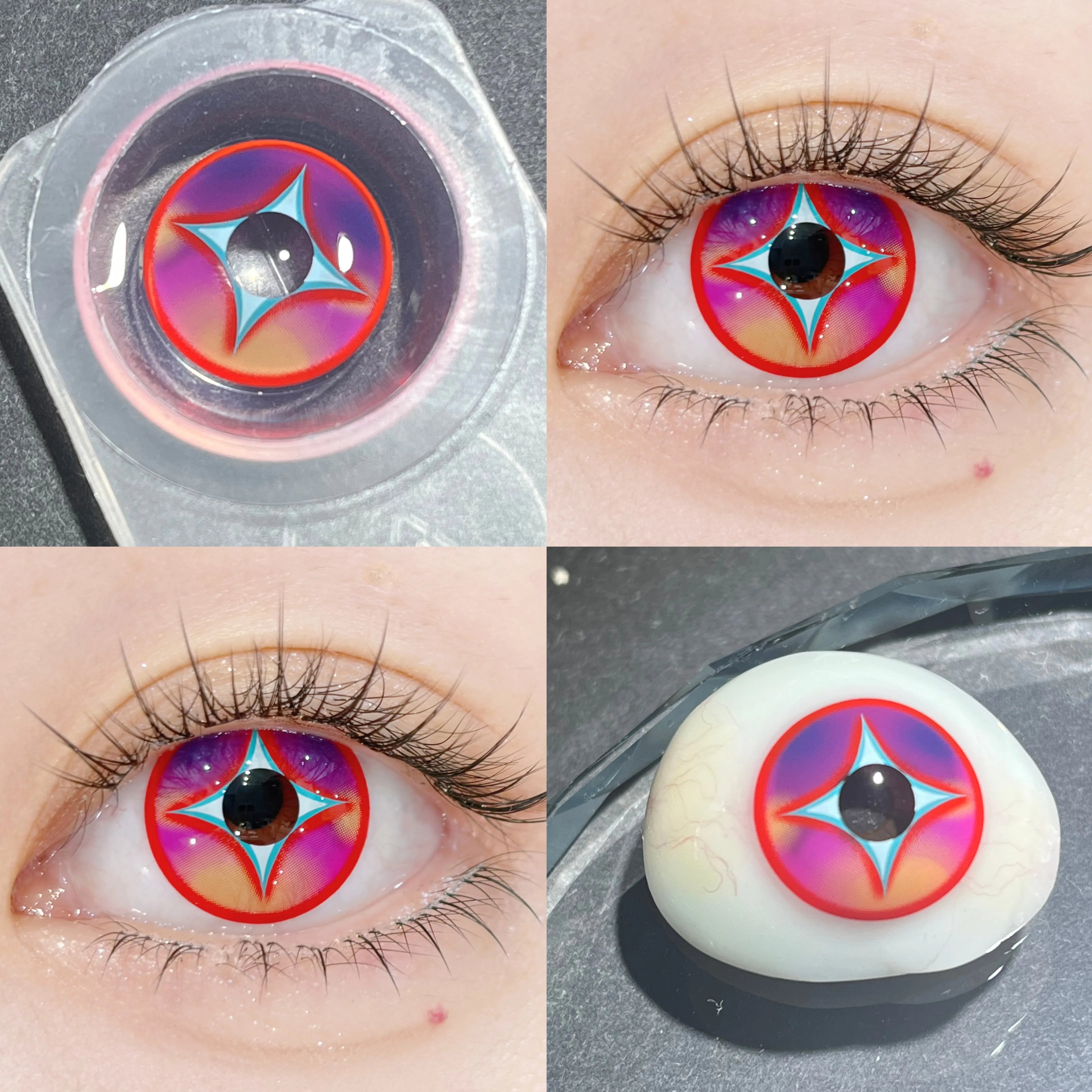 Comic Pie 000 1-Year Magenta Large Diameter Cosplay Contact Lenses – Path to Nowhere