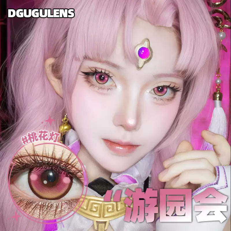 DGUGULENS Pink Collection 1-Day Anime Cosplay Contact Lenses – Nezuko & Madoka