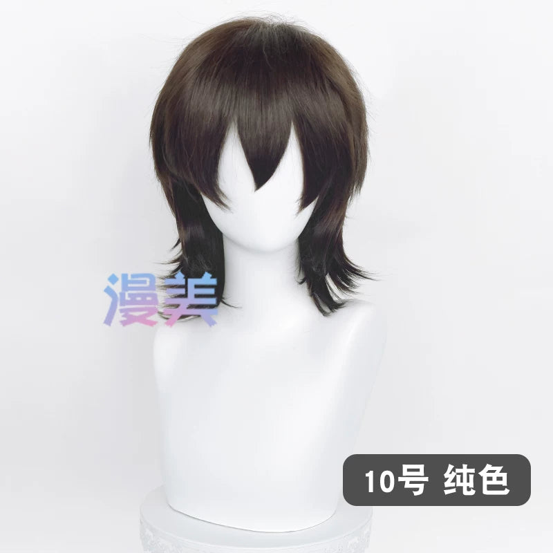Manmei 37cm Outward Flipped Wolf Cut Universal Cosplay Wig