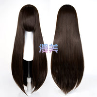 Manmei 100cm Middle Part Long Straight Universal Cosplay Wig with Large Scalp Top