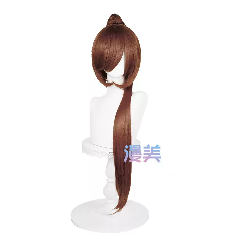 漫美万用虎口夹90cm单马尾古风cos20色可选毛娘造型练手角色假发