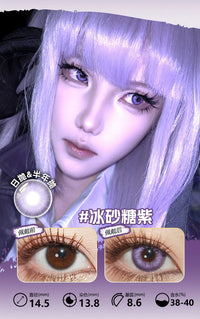 LENSPOP Purple Collection 1-Day Anime Cosplay Contact Lenses