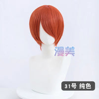 Manmei 30cm Face Framing Short Universal Cosplay Wig with Scalp Top