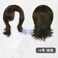 Manmei 30/40cm Side Part Teased Outward Flipped Universal Cosplay Wig