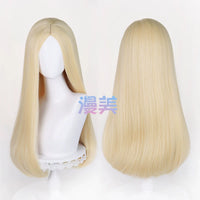 Manmei 60cm Middle Part Long Straight Cosplay Wig with Inward Curved Ends & Scalp Top Multiple Colors
