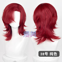 Manmei 30/40cm Side Part Teased Outward Flipped Universal Cosplay Wig