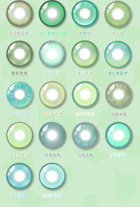 LENSPOP Green Collection 1-Day Anime Cosplay Contact Lenses