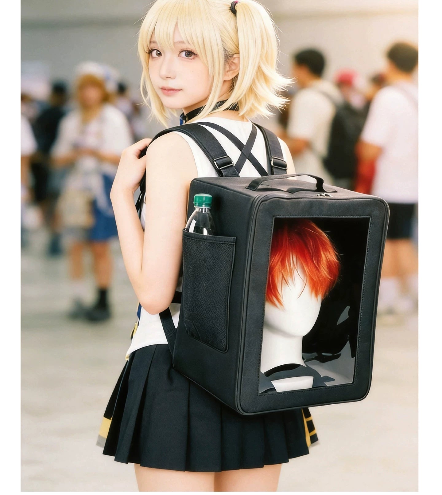 Portable Cosplay Wig & Mannequin Head Display Case