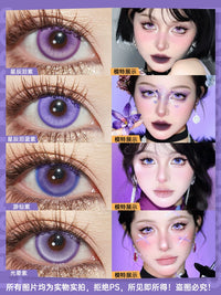 LENSPOP Purple Collection 1-Day Anime Cosplay Contact Lenses