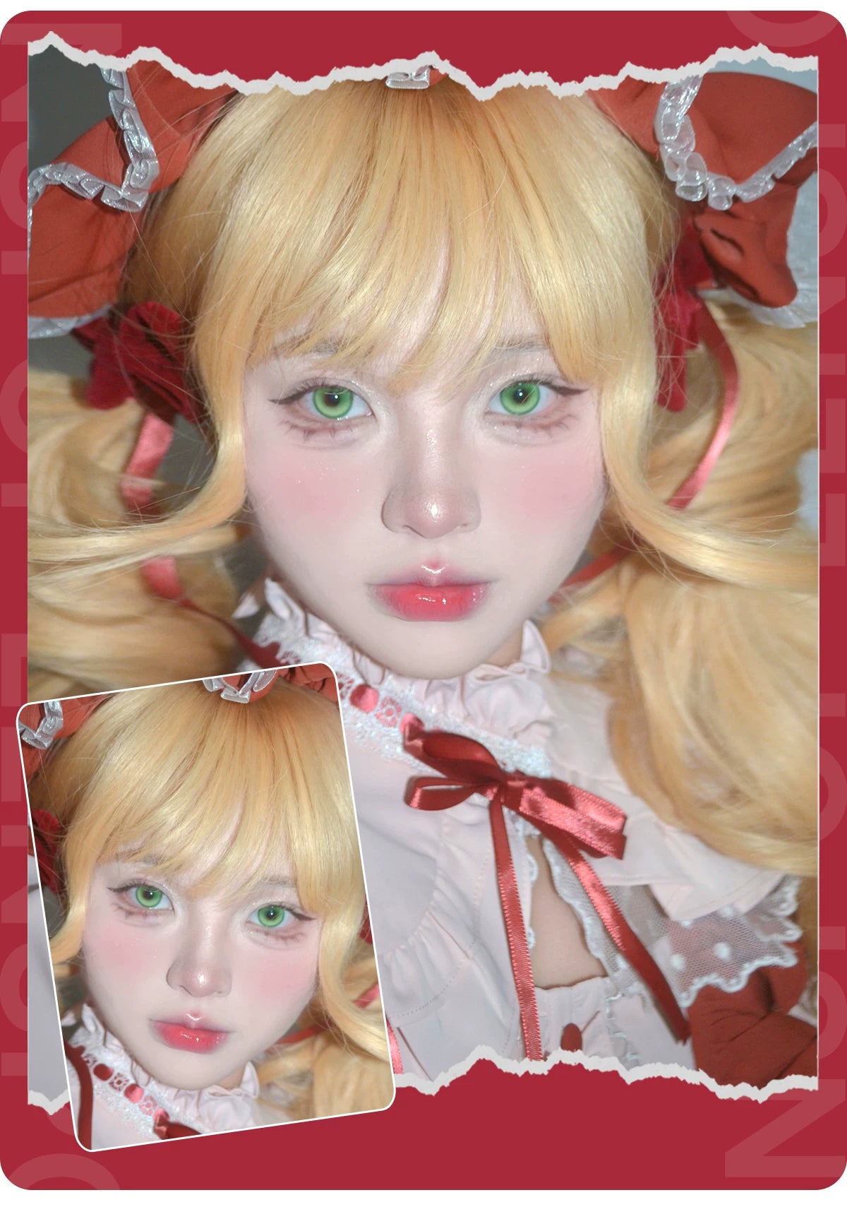 LENSPOP Yuan Ji 6-Month Cosplay Contact Lenses – Heart-Core Pearl Sandwich Series