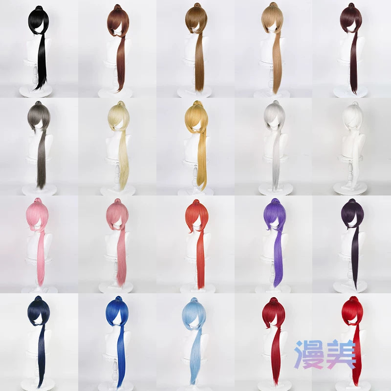 Manmei 90cm Clip On Single Ponytail Cosplay Hairpiece – 20 Colors