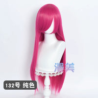 Manmei 80cm Long Straight Universal Cosplay Wig with Long Bangs