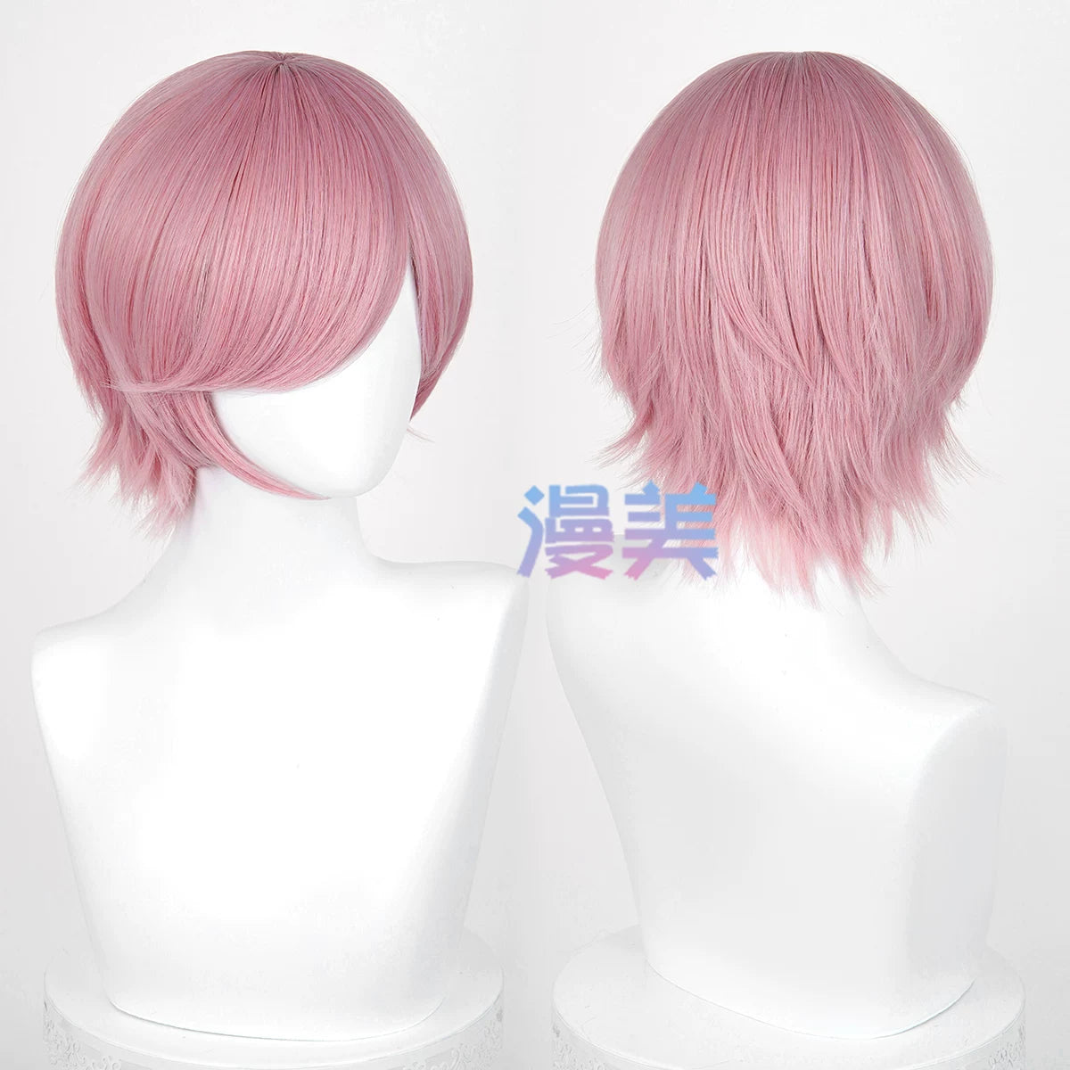 Manmei 30cm Thickened Layered Outward Flipped Short Cosplay Wig with Scalp Top