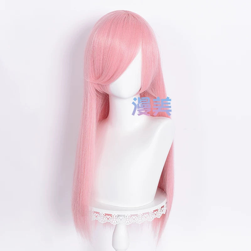Manmei 60cm Long Straight Universal Cosplay Wig with Long Bangs