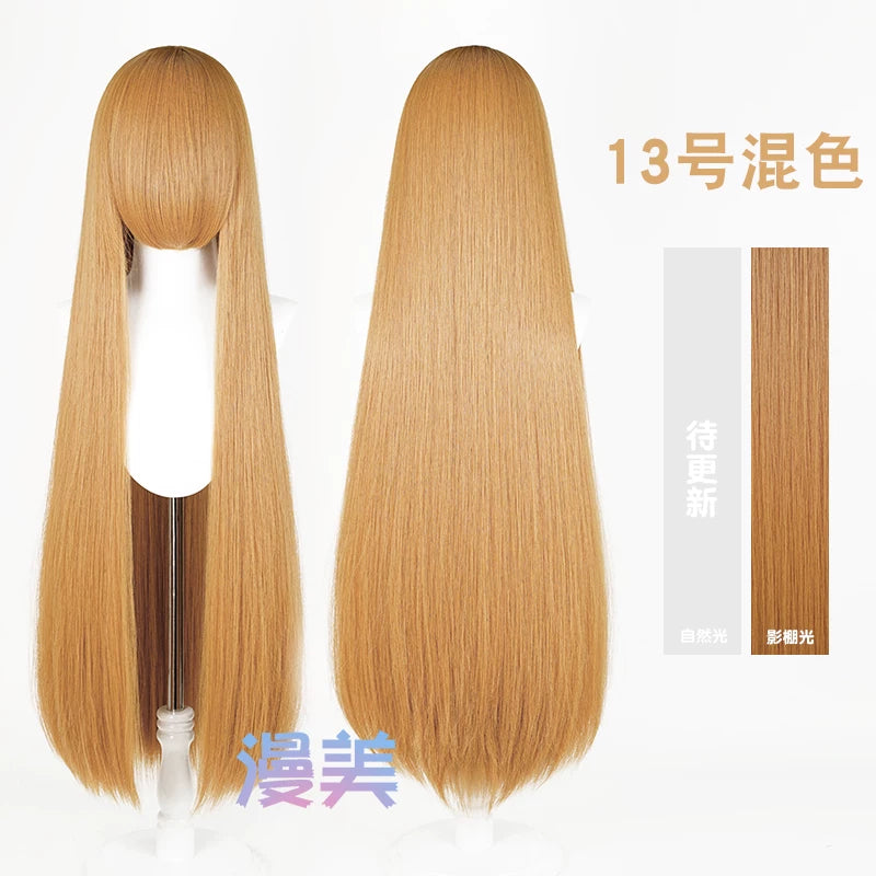 Manmei 600g Upgraded Thickened 100cm Long Straight Universal Cosplay Wig – 168 Colors