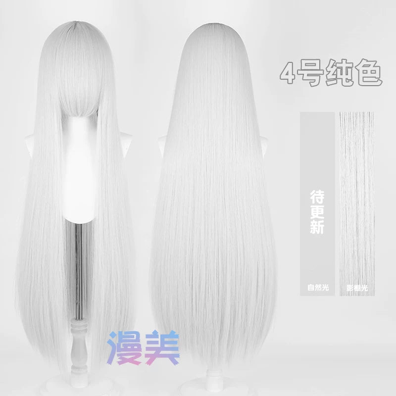Manmei 600g Upgraded Thickened 100cm Long Straight Universal Cosplay Wig – 168 Colors