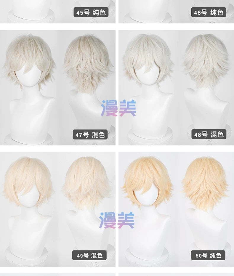Manmei Upgraded 32cm Outward Flipped Universal Cosplay Wig Colors 1 – 72