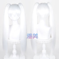 Manmei 80cm Thick Crimped Clip On Twin Ponytail Cosplay Hairpieces